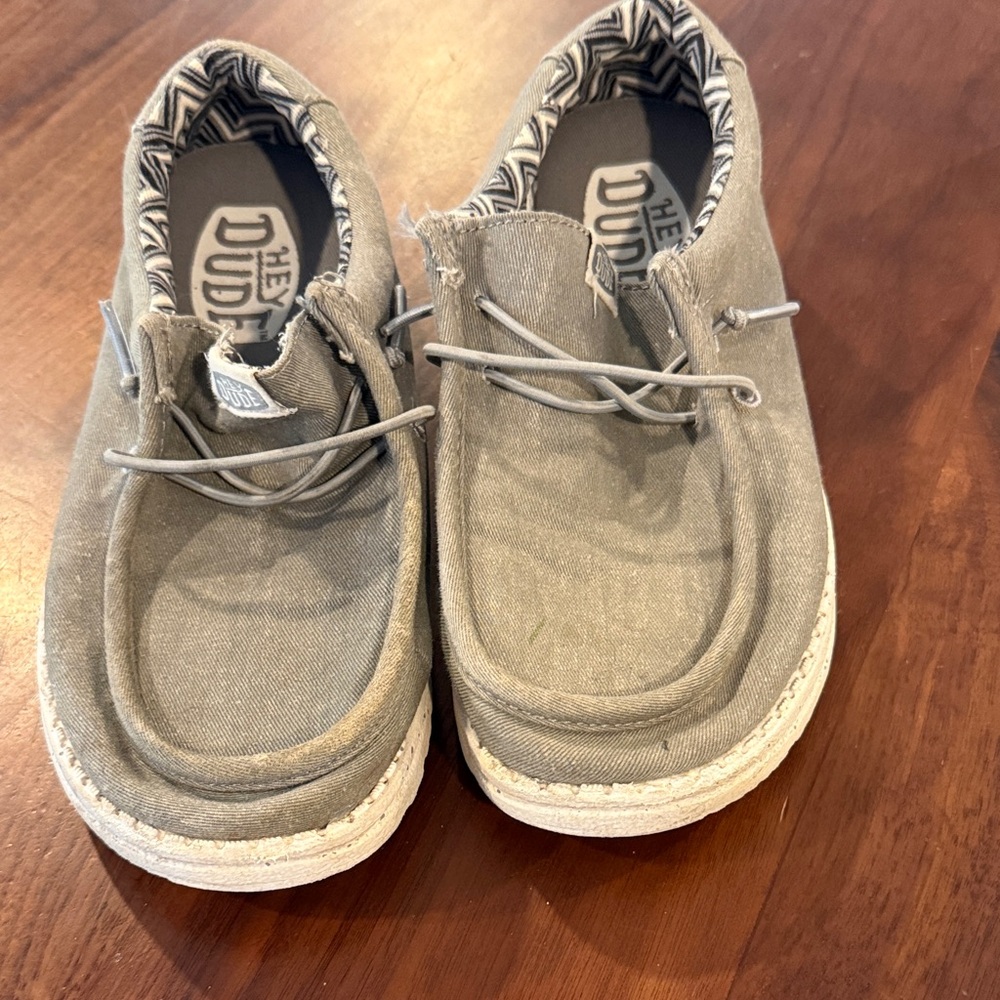 Hey Dude Light Gray Slip-On Shoes